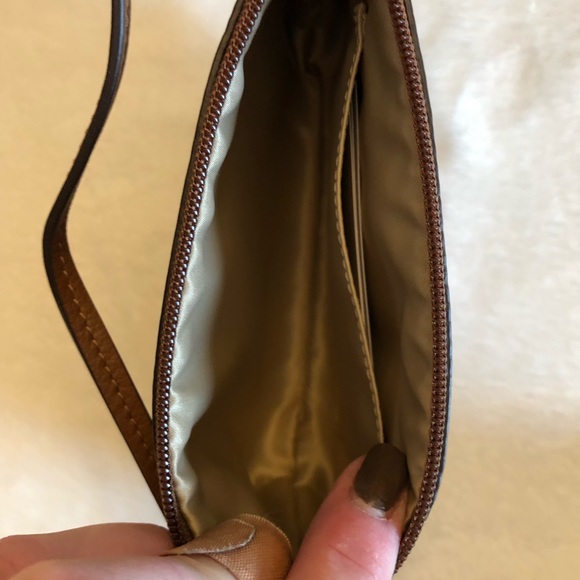 COACH SIG.CANVAS SNAKESKIN MEDIUM WRISTLET F51724 - Picture 6 of 7